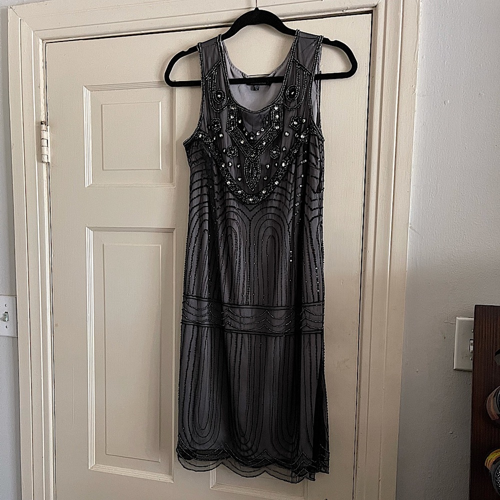Beaded Twenties Style Flapper Dress, size 12